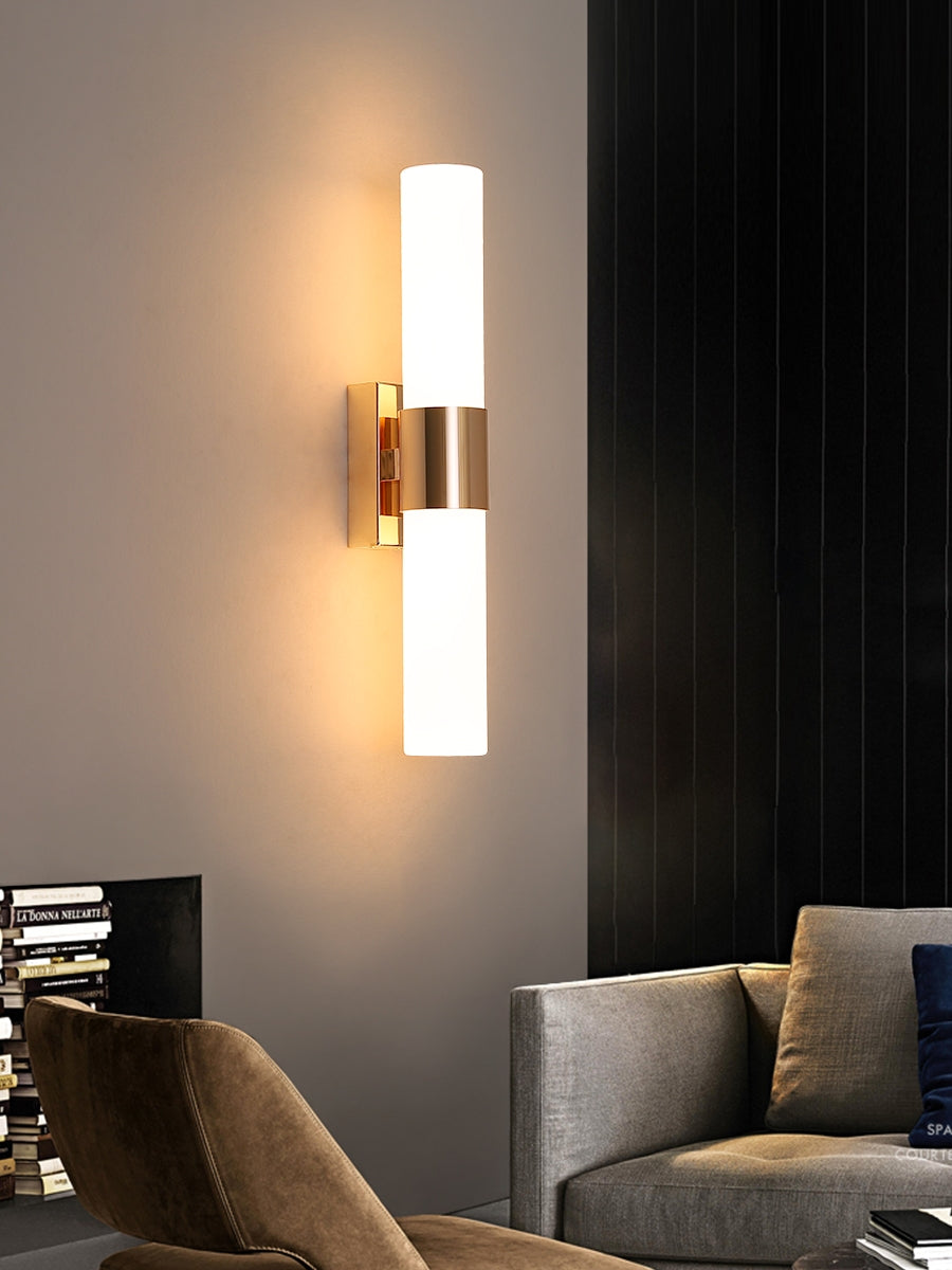 EliteLume – Minimalist Gold Wall Lamp with Energy-Efficient LED