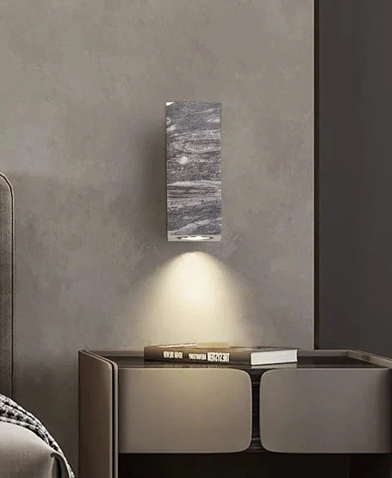 ZenBeam – Grey Wabi-Sabi Wall Lamp for Tranquil Ambience