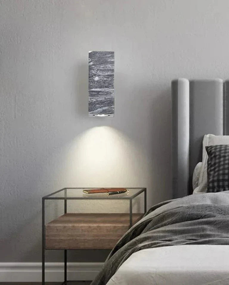 ZenBeam – Grey Wabi-Sabi Wall Lamp for Tranquil Ambience