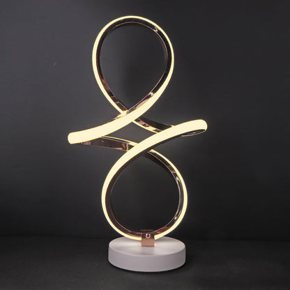 InfinityGlow – LED Spiral Table Lamp with Endless Design