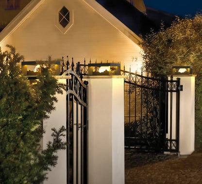 FenceGlow – Iluminación LED solar para paredes en espacios exteriores