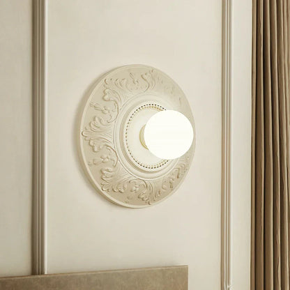ParisAura – Vintage White Round Lamp for Sophisticated Rooms