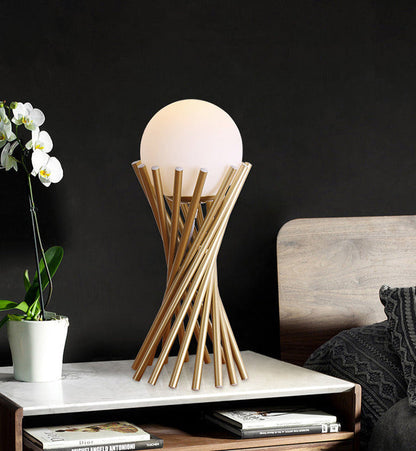 SphereBeam – Lámpara de Mesa Contemporánea para un Ambiente Chic