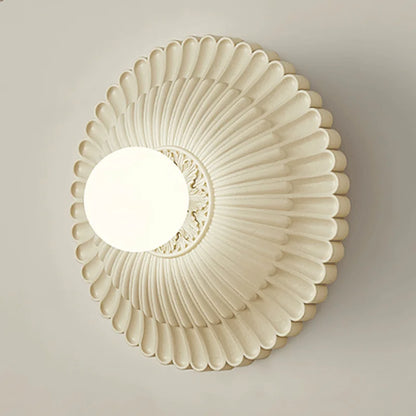 LaitGlow – French Round Milk White Wall Lamp for Elegant Spaces
