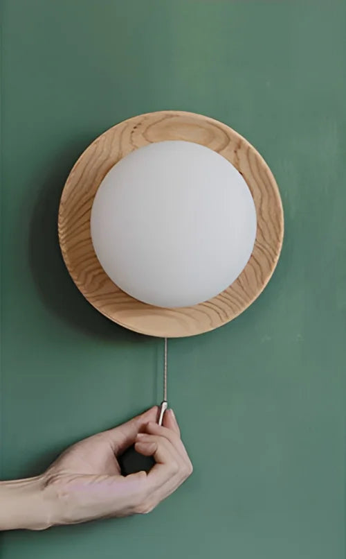 WalnutEdge – Luxurious Wall Light with Walnut Wood Accents