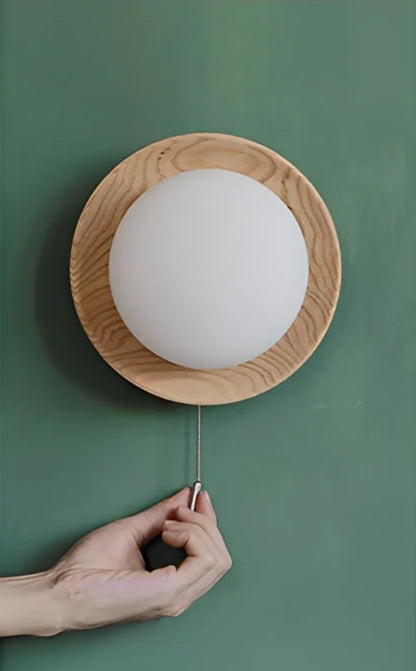 WalnutEdge – Luxurious Wall Light with Walnut Wood Accents