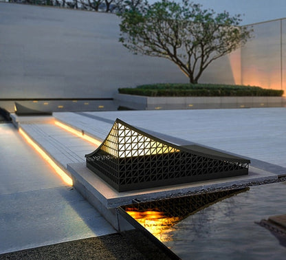EdgeGlow – Contemporary Solar Pyramid Wall Light
