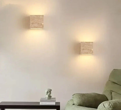 CitrusBeam - Luz de pared amarilla de piedra