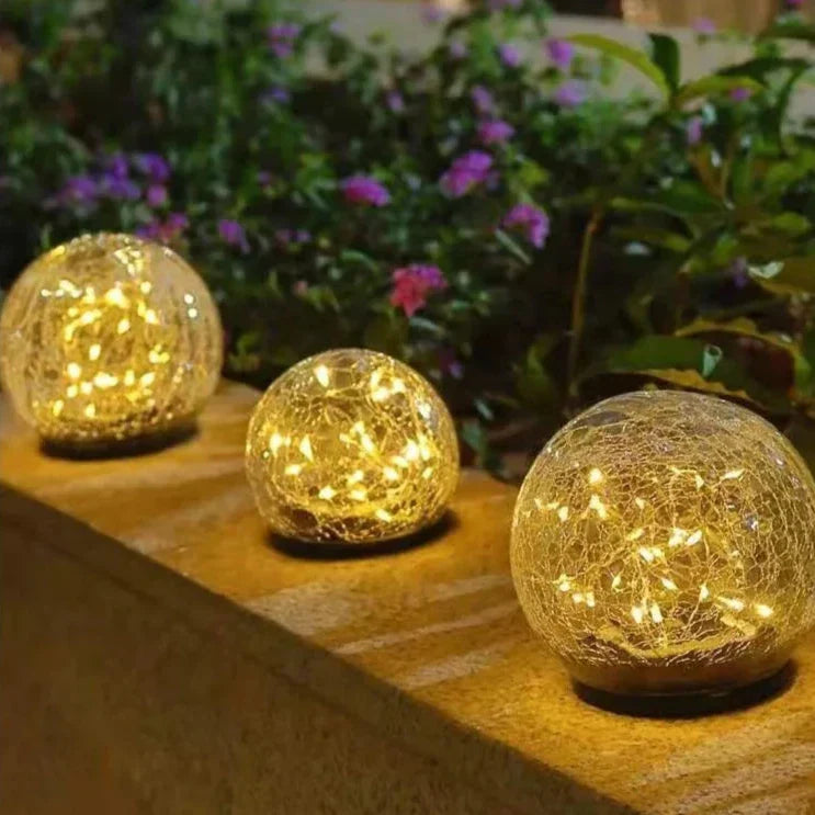 Elegant Solar Garden Lamp - Automatic Outdoor Lights with Crystal Design-6