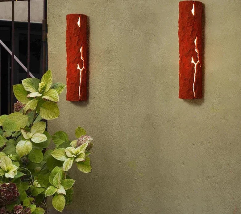 LUXELY Modern Outdoor Wall Lamp - IP65 Waterproof Resin Exterior Wall Light-4