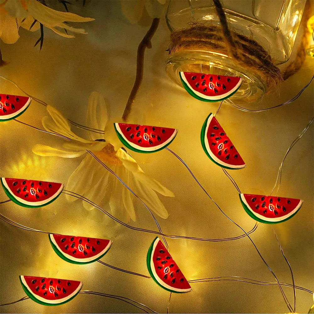 Watermelon String Lights - 20 LED Outdoor Party Lights for Summer Decor-3
