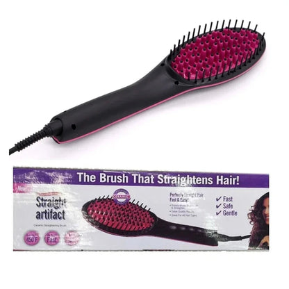GlamComb - Electric Heated Straightener Brush