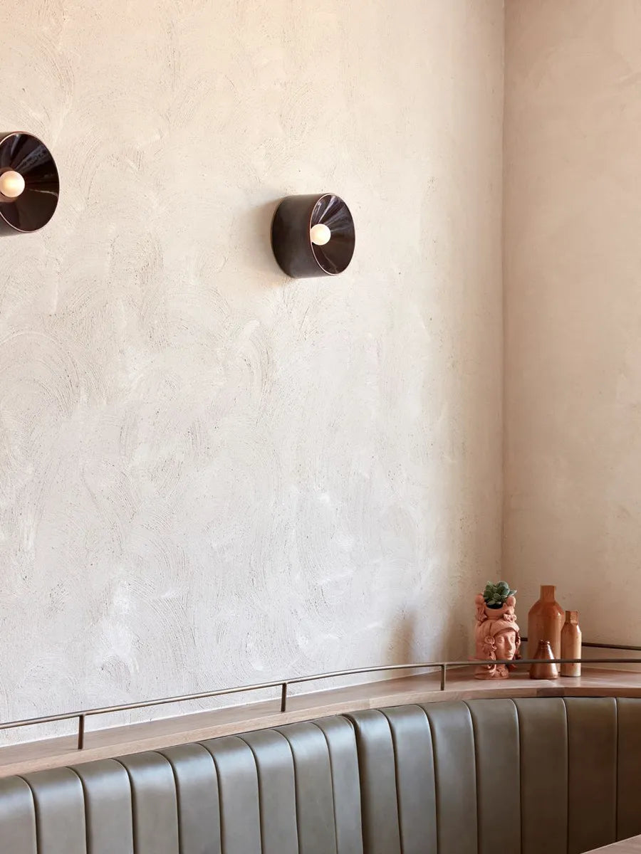 UrbanNoir - Lámpara de pared negra moderna