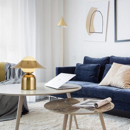 GoldenGlow – Lampe de table de style nordique en or