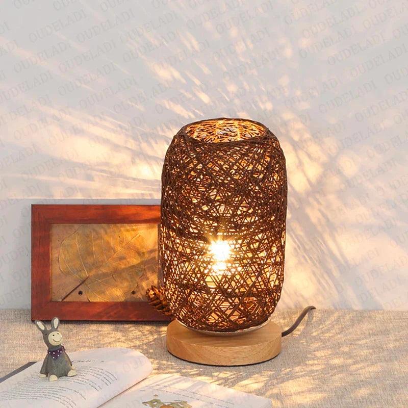 WoodLuxe - Rattan-Inspired Table Light