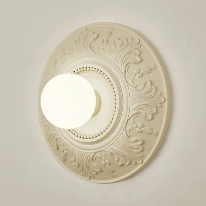 ParisAura – Vintage White Round Lamp for Sophisticated Rooms