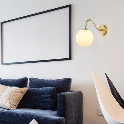 SphereLuxe – Scandinavian Wall Light with Adjustable Lighting