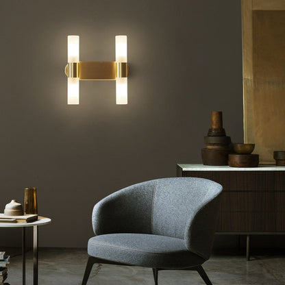 EliteLume – Minimalist Gold Wall Lamp with Energy-Efficient LED