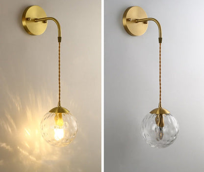 SphereLuxe – Scandinavian Wall Light with Adjustable Lighting