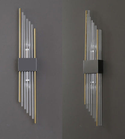 RadiantCrown – Gold Crystal Wall Lamp with Durable Build