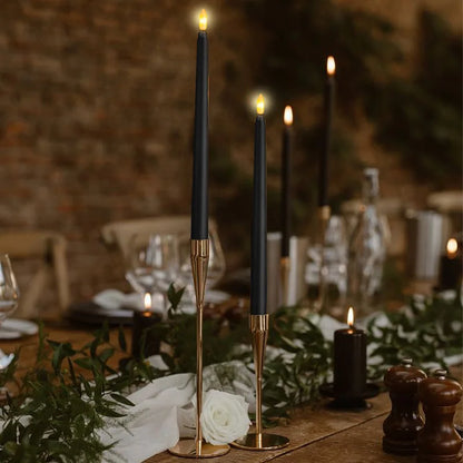 GloomLight - Candele LED nere coniche per Halloween e matrimoni