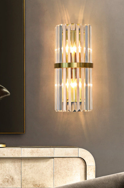 GoldenGleam – Elegant Gold Wall Light with Warm Glow