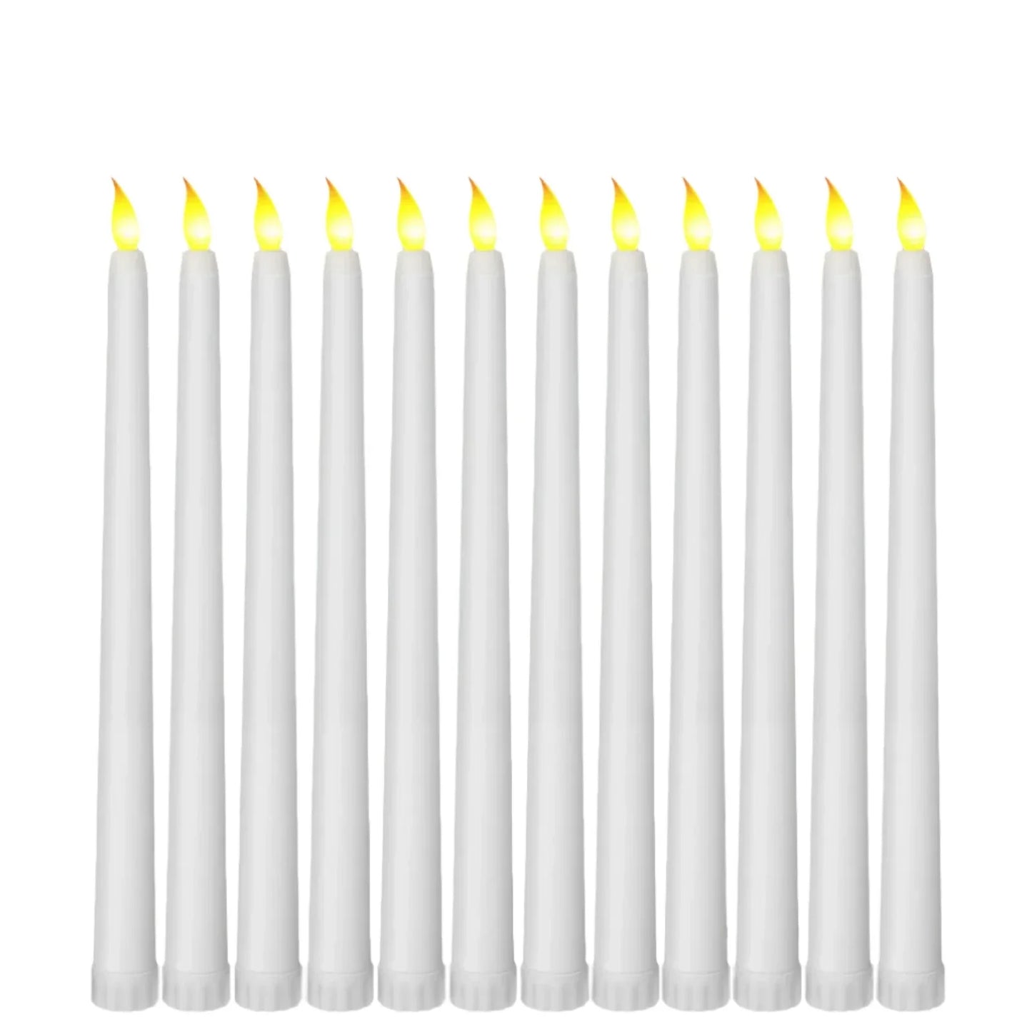 GloomLight - Candele LED nere coniche per Halloween e matrimoni