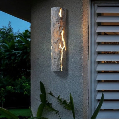 LUXELY Modern Outdoor Wall Lamp - IP65 Waterproof Resin Exterior Wall Light-6