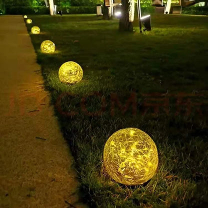 Elegant Solar Garden Lamp - Automatic Outdoor Lights with Crystal Design-5