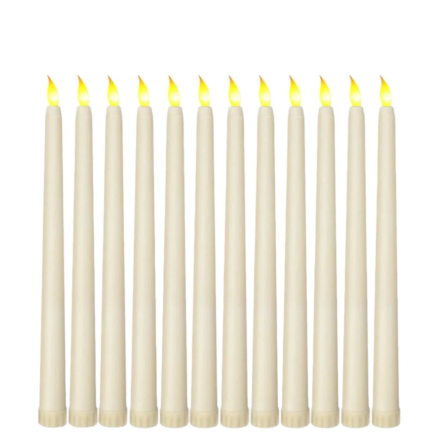 GloomLight - Candele LED nere coniche per Halloween e matrimoni