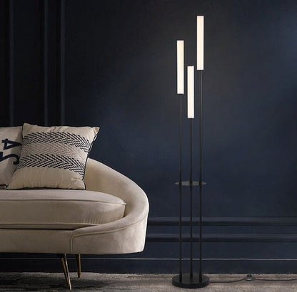GlowRack - LED Floor Lamp with Built-in Shelf
