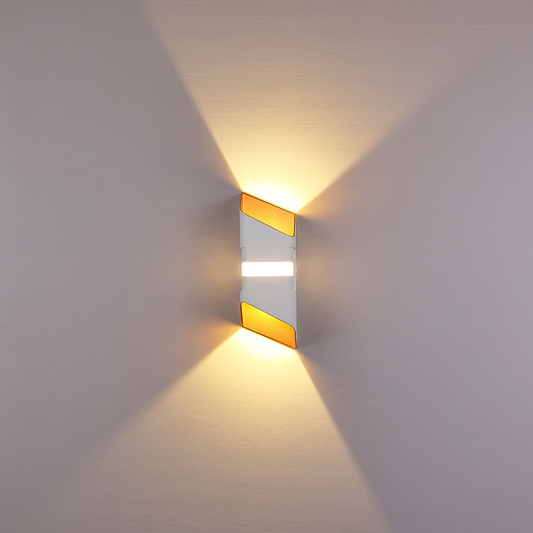 Modern Outdoor Wall Lamp - Weather-Resistant LED Wall Sconce with Up & Down Lighting-2