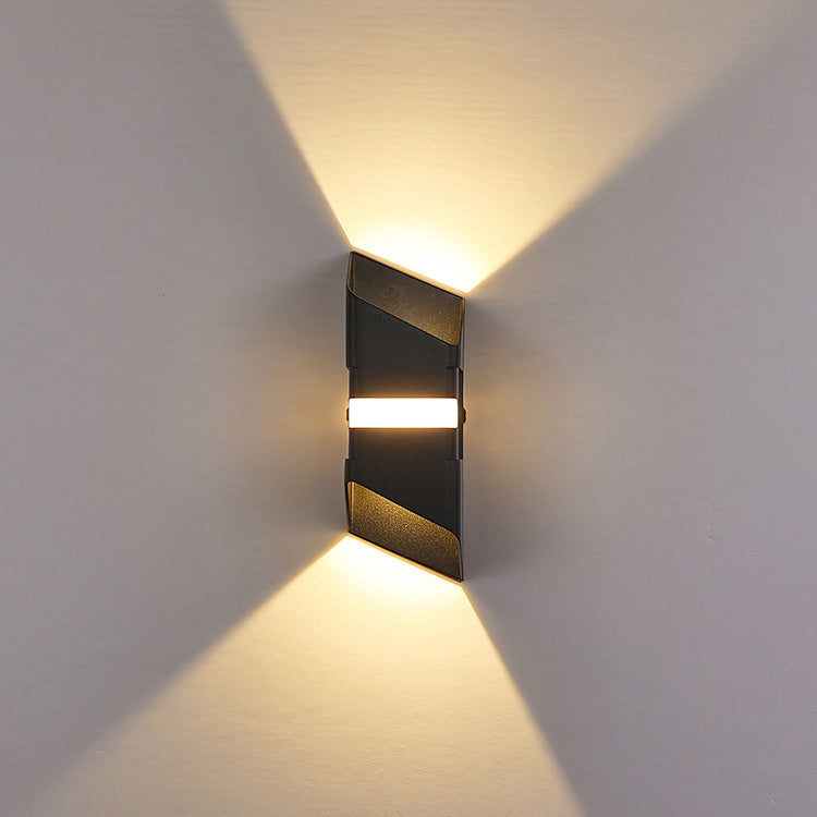 Modern Outdoor Wall Lamp - Weather-Resistant LED Wall Sconce with Up & Down Lighting-3