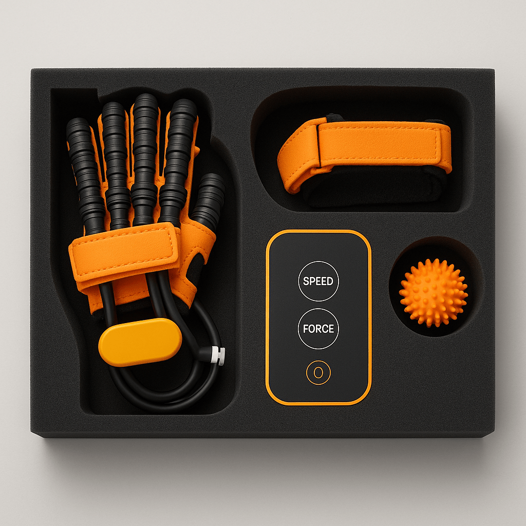 SYNCHROGRIP – Automatic hand exerciser glove for home rehabilitation & strength building 3