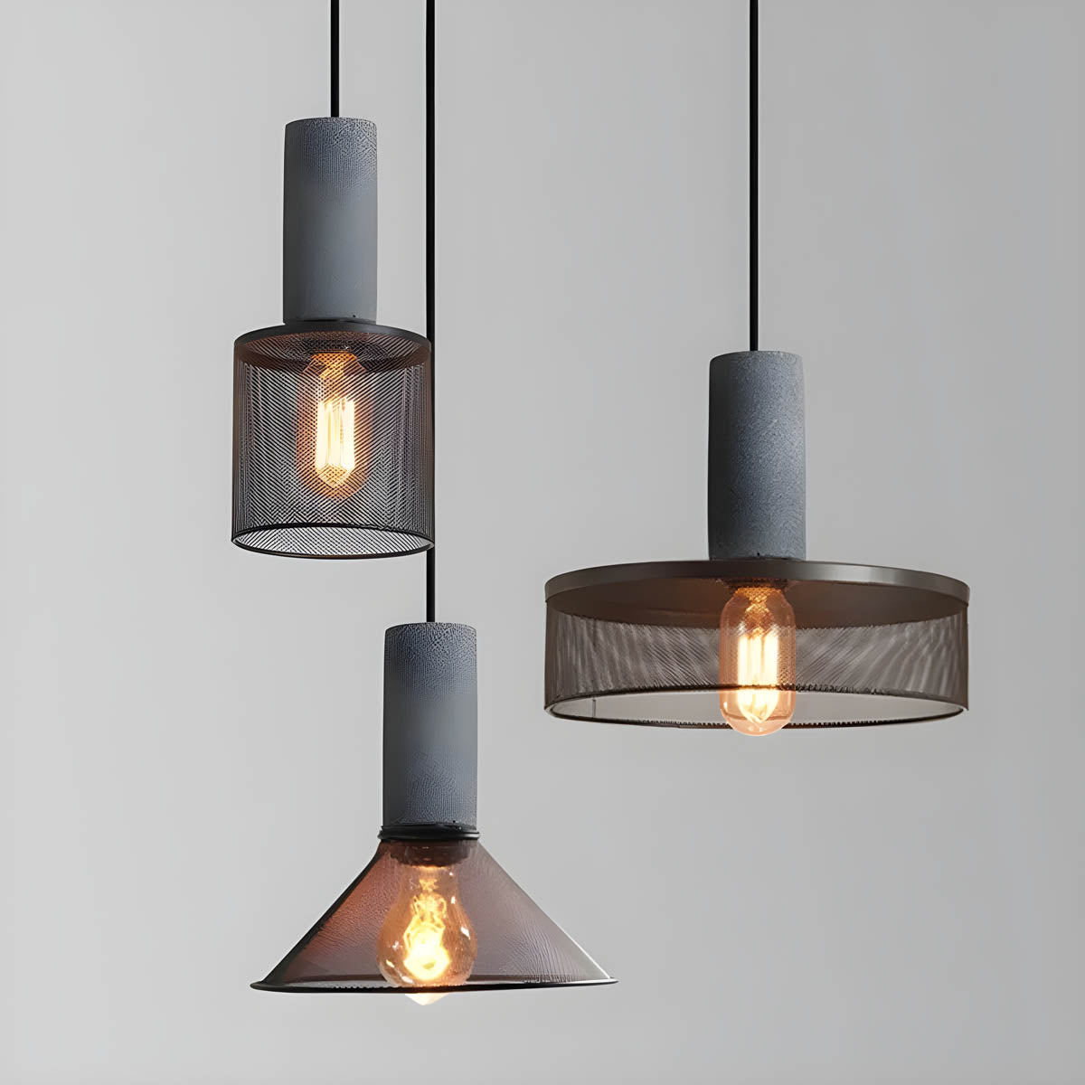SteelLume - Moderne Industriel Bordlampe