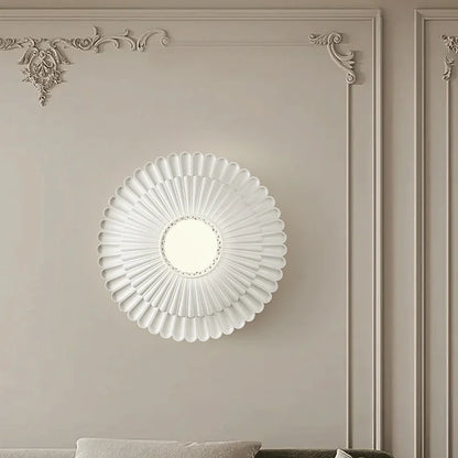 LaitGlow – French Round Milk White Wall Lamp for Elegant Spaces