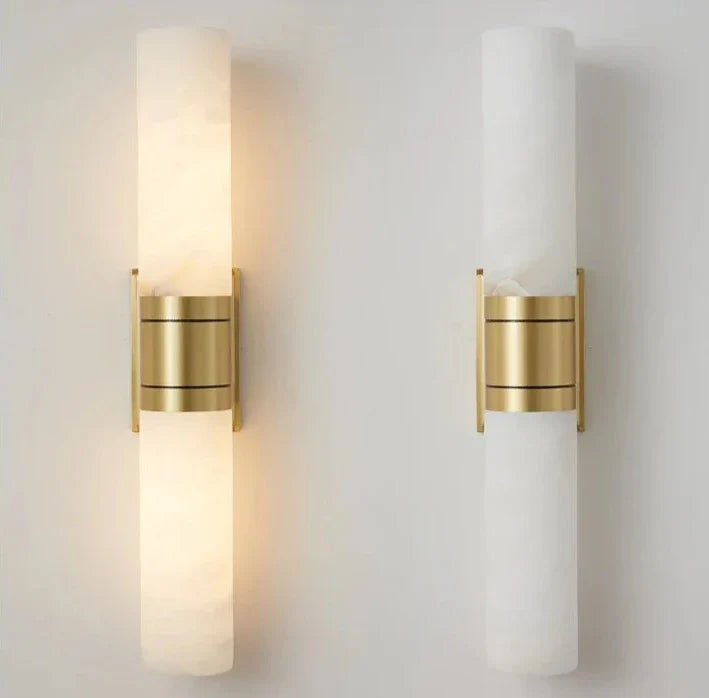 CopperEdge – Artistic Marble Wall Lamp for Unique Interiors
