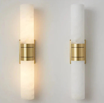 CopperEdge – Artistic Marble Wall Lamp for Unique Interiors