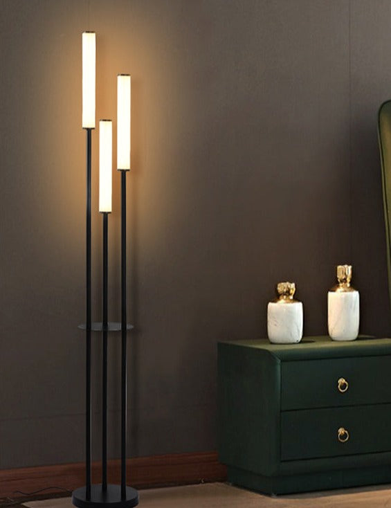 GlowRack - LED Floor Lamp with Built-in Shelf