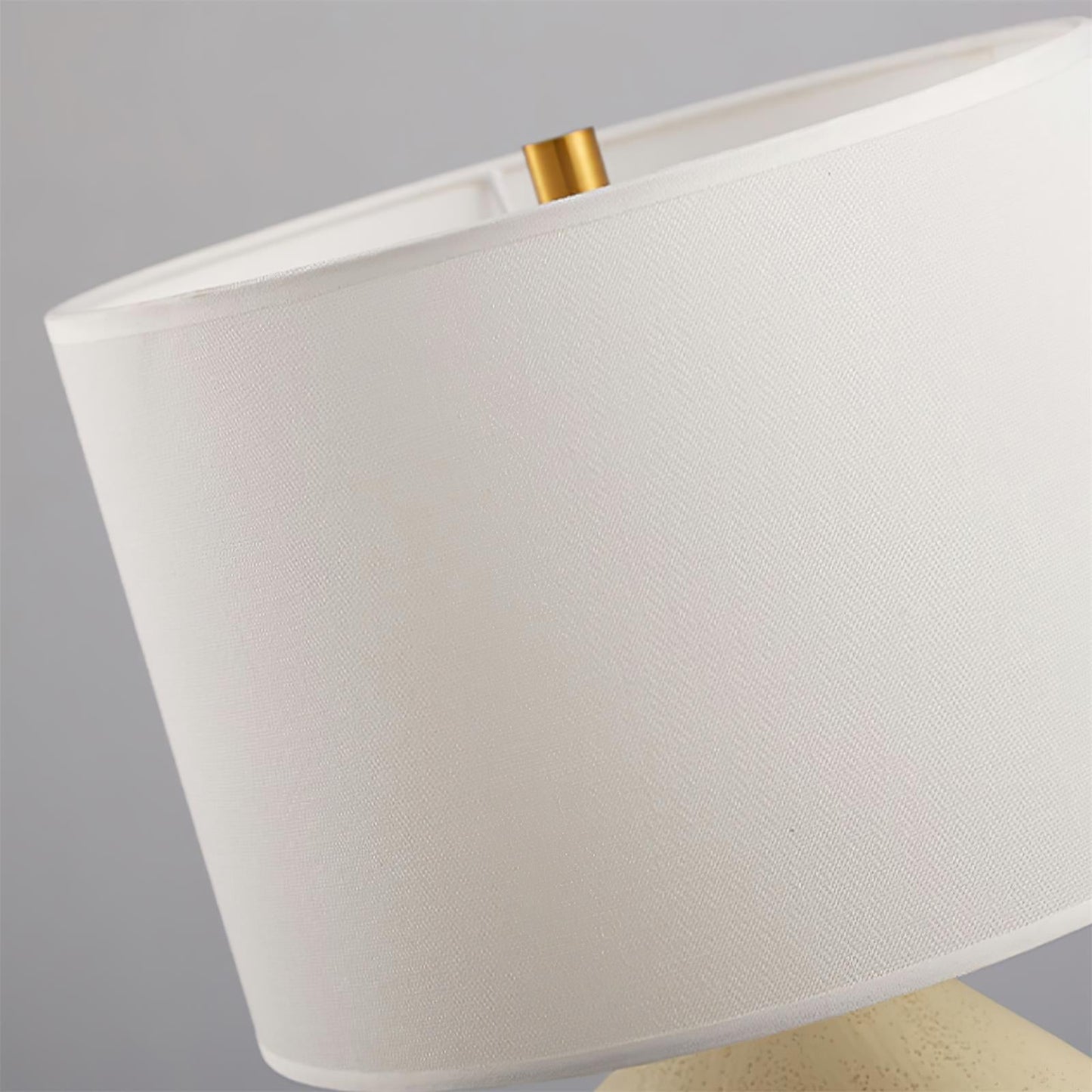 SculptGlow – Harpiks Bordlampe med Blødt Linned Skærm