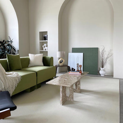 SculptGlow – Harpiks Bordlampe med Blødt Linned Skærm