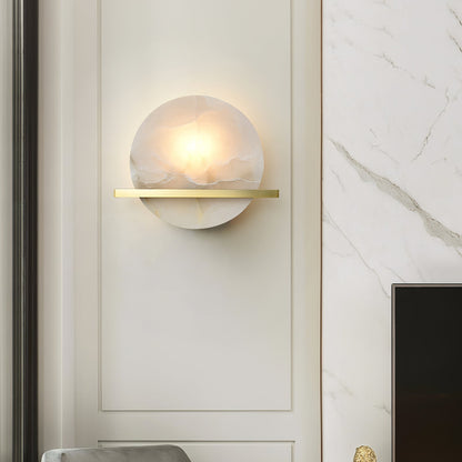 MarbleAura – Lampada da Parete in Marmo Lussuosa per Stile Classico