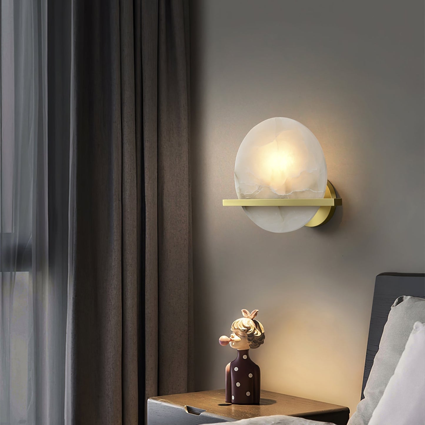 MarbleAura – Lampada da Parete in Marmo Lussuosa per Stile Classico