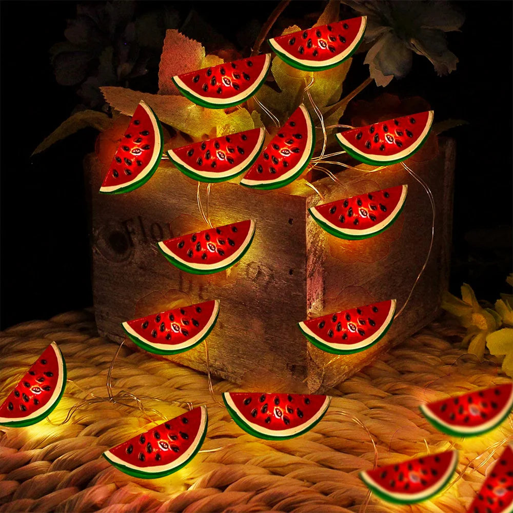 Watermelon String Lights - 20 LED Outdoor Party Lights for Summer Decor-1