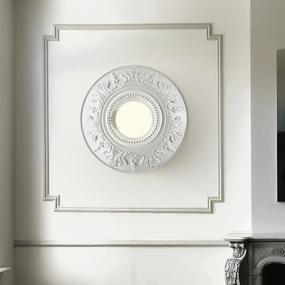 ParisAura – Vintage White Round Lamp for Sophisticated Rooms