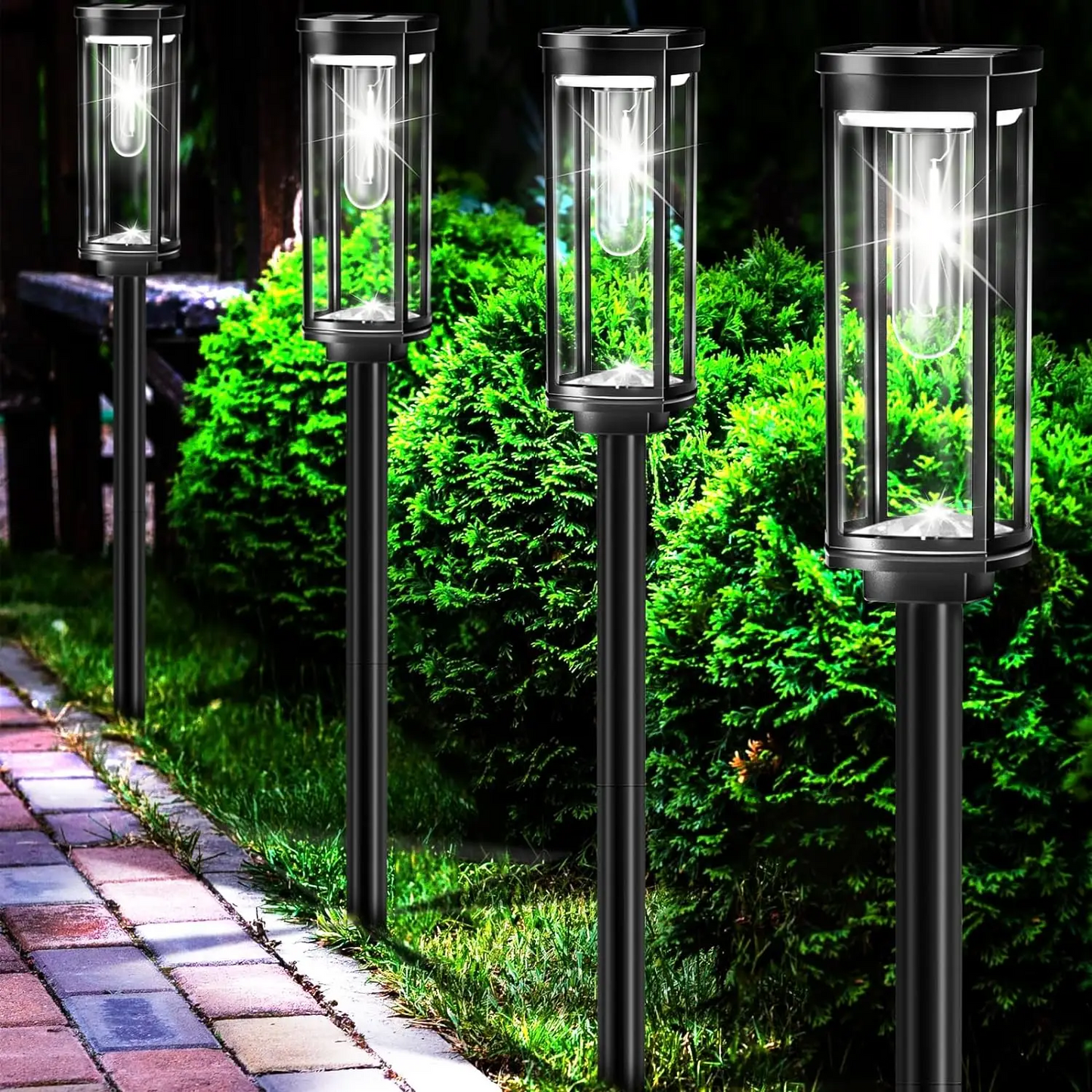 Eco-Friendly Outdoor Solar Lanterns - Stylish LED Hanging Solar Lights for Garden-3