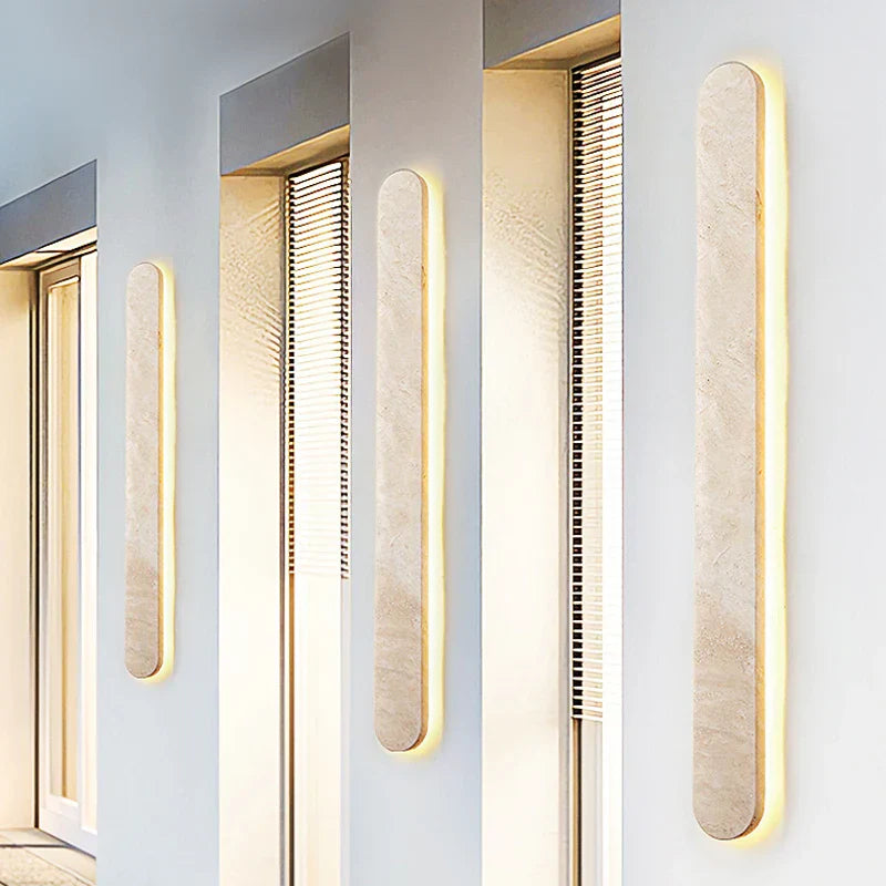 MarbleAura – Modern Wabi-Sabi Marble Wall Lamp