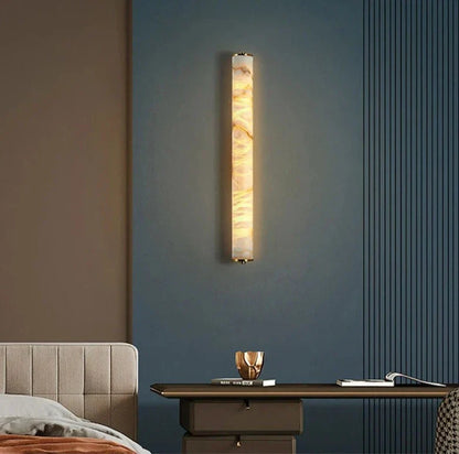 OpalAura - Elegant Marble Wall Lamp