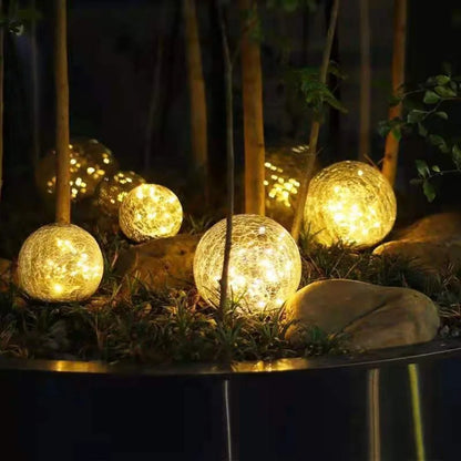 Elegant Solar Garden Lamp - Automatic Outdoor Lights with Crystal Design-3