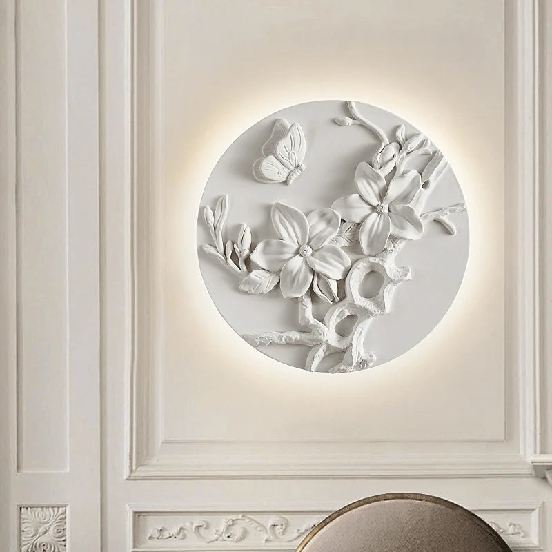 ImperialGlow – French Round Vintage Wall Lamp for Classic Elegance